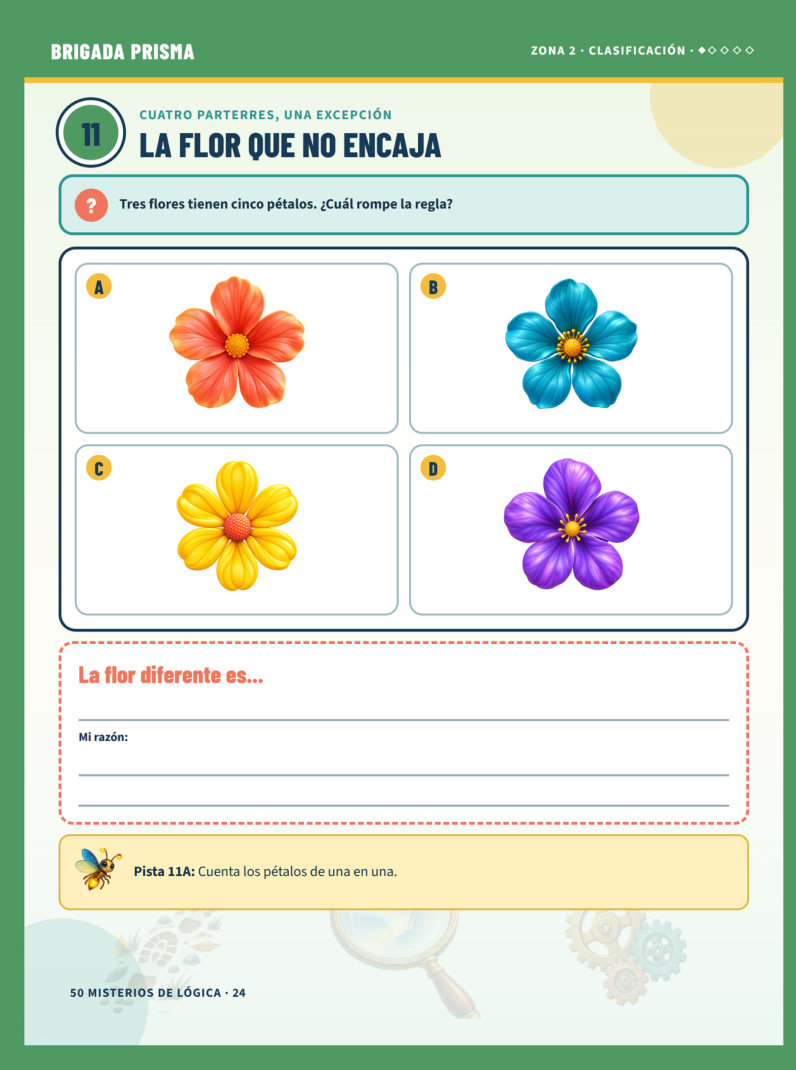 Página 24 del PDF editorial de 50 misterios de lógica