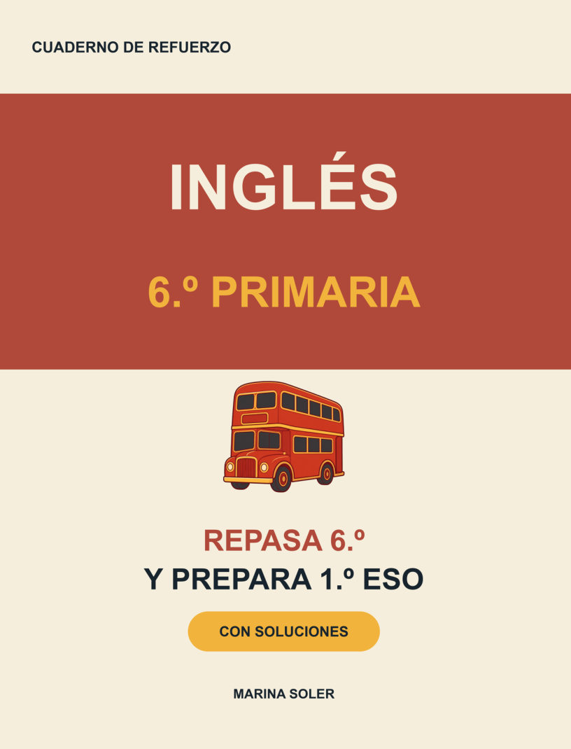 Portada de Inglés 6.º Primaria. Cuaderno de refuerzo