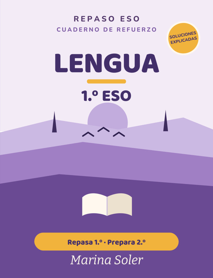 Portada de Lengua 1.º ESO. Cuaderno de refuerzo