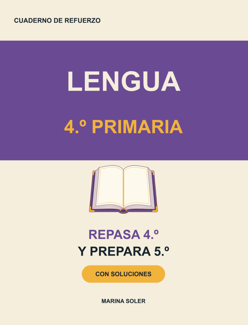 Portada de Lengua 4.º Primaria