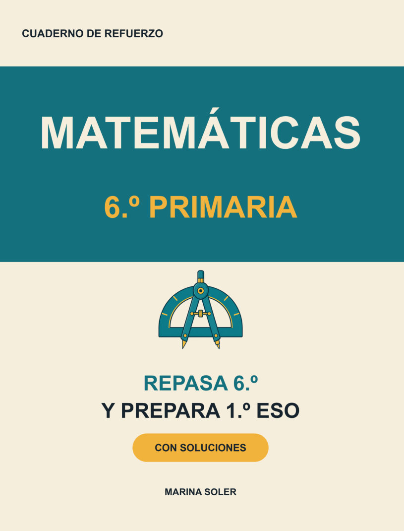Portada de Matemáticas 6.º Primaria