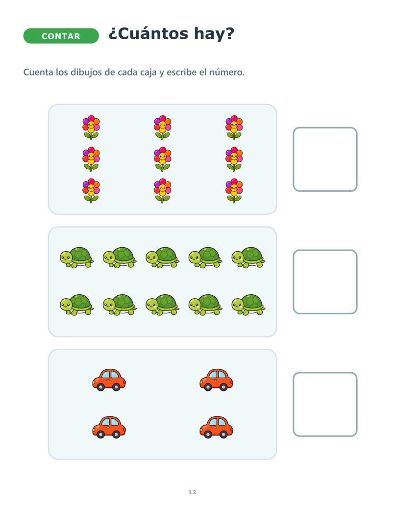 Página 12 del PDF editorial de Matemáticas ABN para Infantil