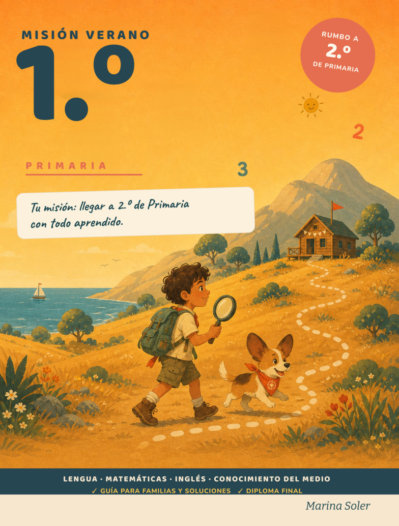 Portada de Misión Verano 1.º Primaria