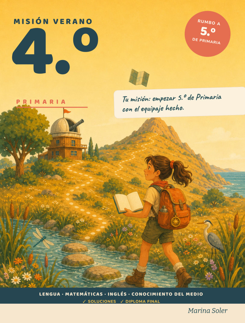 Portada de Misión Verano 4.º Primaria