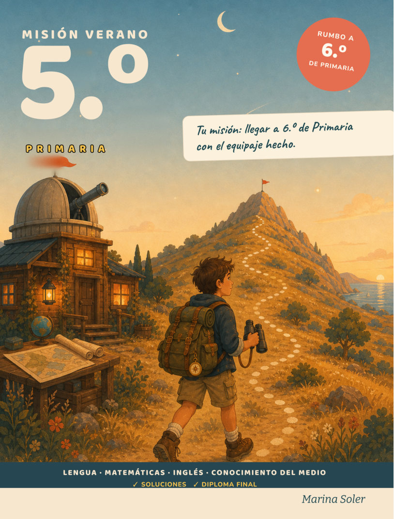 Portada de Misión Verano 5.º Primaria