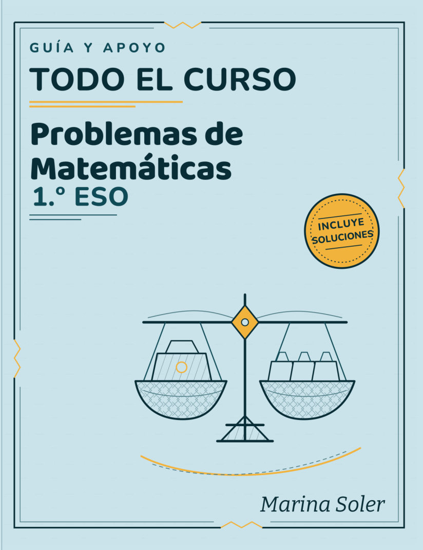 Portada de Problemas de Matemáticas 1.º ESO — Cuaderno de Guía y Apoyo