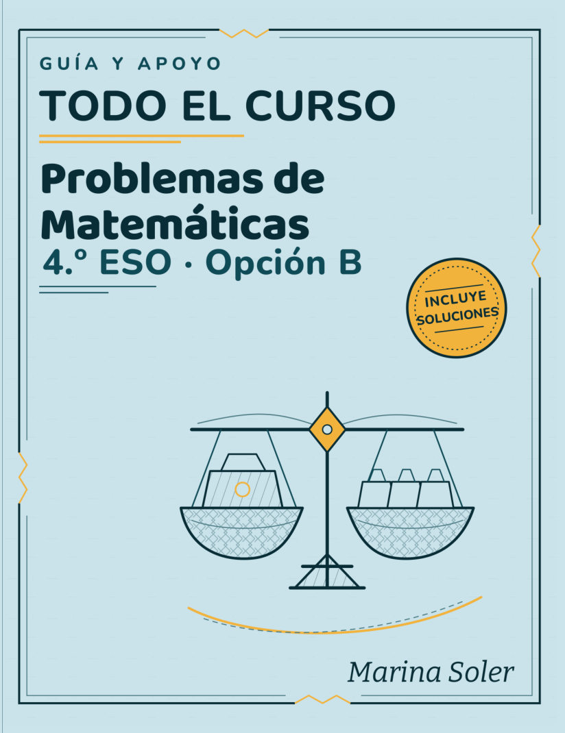 Portada de Problemas de matemáticas 4.º ESO