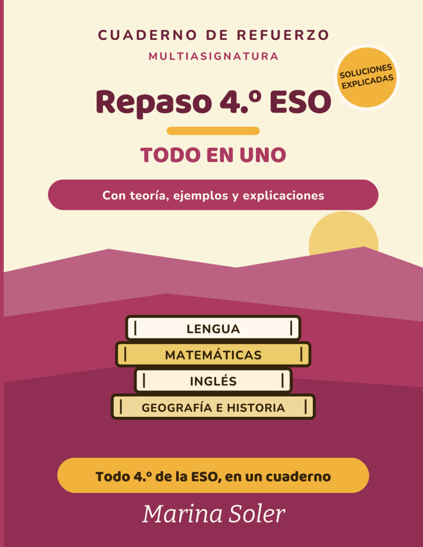 Portada de Todo en Uno 4.º ESO. Cuaderno de refuerzo